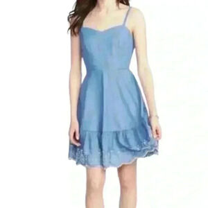 Old Navy Light Blue Spaghetti Strap Dress